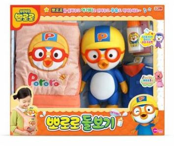 뽀로로 돌보기 아기띠