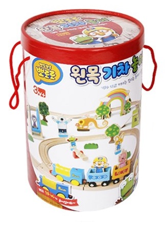 뽀로로 원목기차놀이